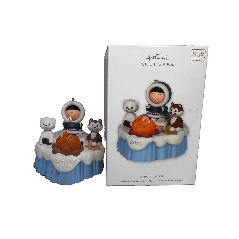 2011 Hallmark QXG4187 "Frosty Friends - S'more Treats" Ornament